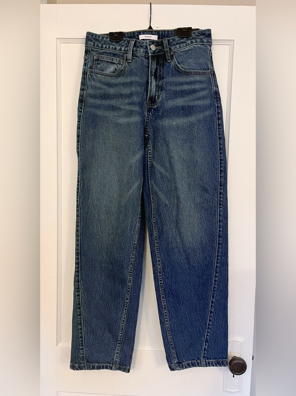 Ricki’s Mid-wash Barrel Jean Ankle Size 4 Long - Picture 3 of 8